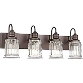 Bathroom Vanity Light - HWH 4-Light Vanity Lights for Bathroom Wall Mounted Light Fixtures Over Mirror, Oil Rubbed Bronze Van