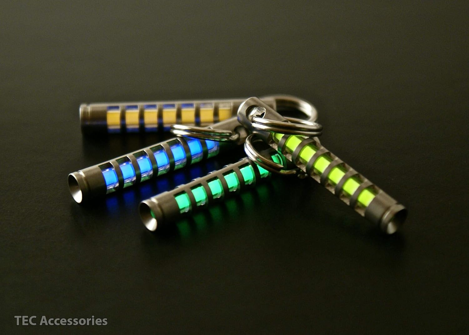 TEC-S323 Isotope Fob, a Stainless Steel housing for tritium vials - by TEC Accessories: Office Products