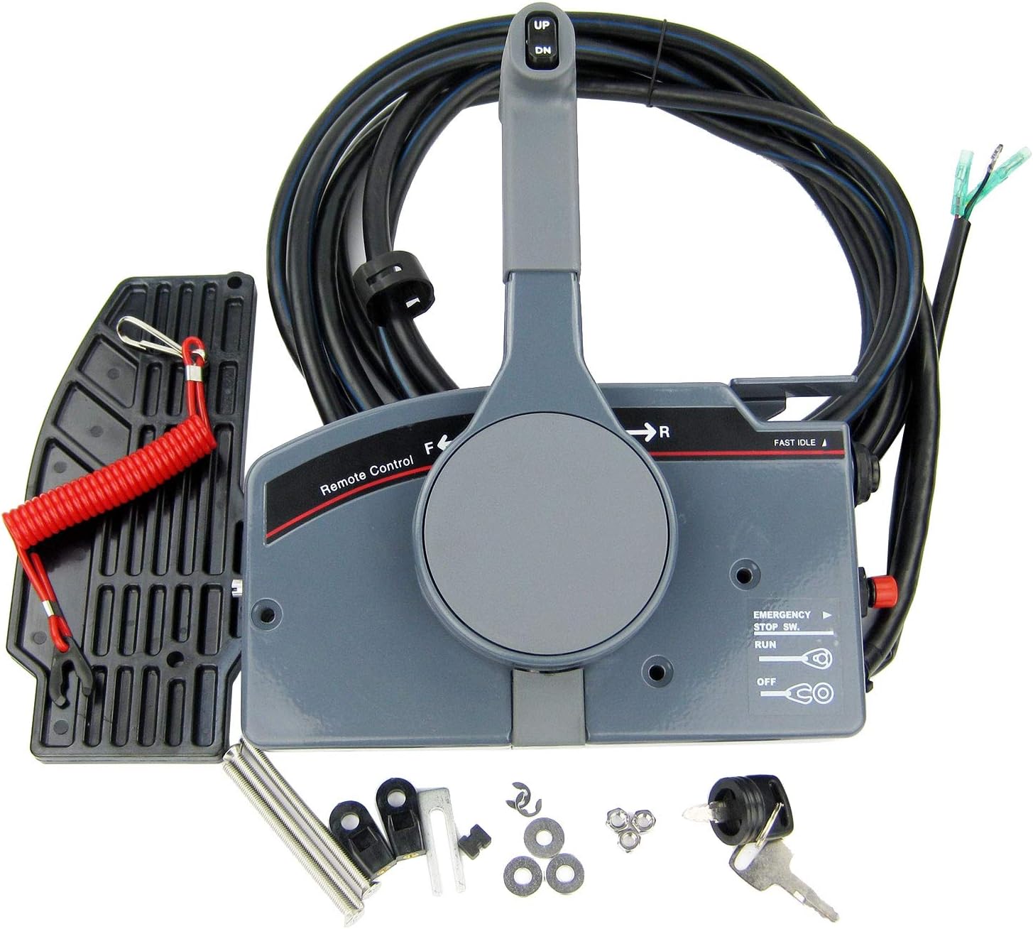 SEAWELL Boat Outboard Remote Control Box for Yamaha 10Pin Cable Right Hand Push Throttle