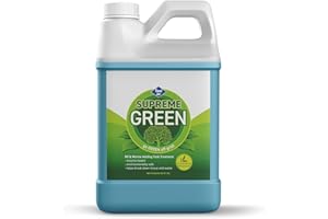 Travel Jon Supreme Green Liquid RV & Marine Holding Tank Treatment Powerful Enzyme Formula for Odor Control & Deep Cleaning, Eucalyptus Fragrance, Made in USA (64 Oz)