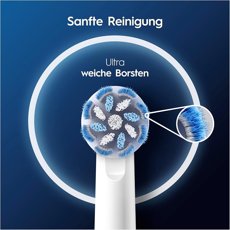 Aufsteckbürsten PRO Sensitive Clean, Weiß, 12 Stück