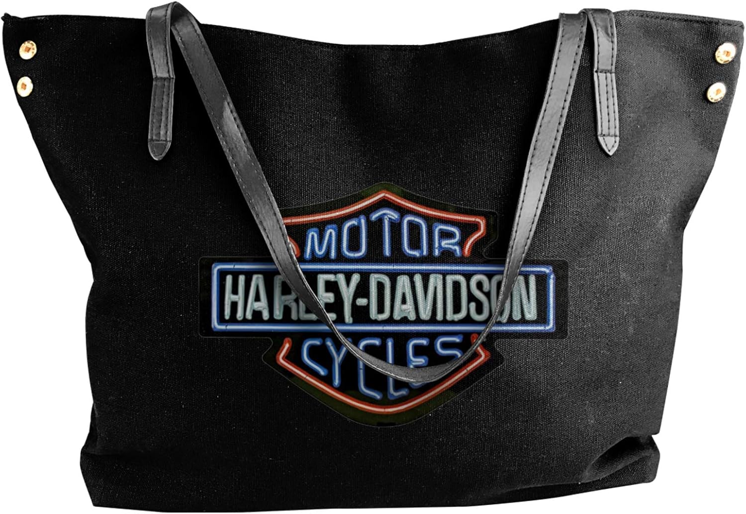 Sty Harley Davidson1 Women'S Canvas Shoulder Bag Portable Big Bag