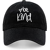CHOK.LIDS Be Kind Trendy Womens Baseball Cap Unisex Fashion Cotton Polo Style Fun Inspirational Saying Seasonal Headwear