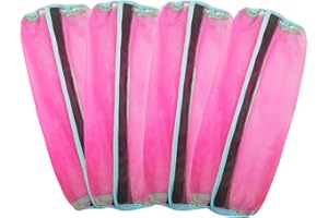 FAZCCMLY Mesh Fly Boots for Horse Breathable shoofly Leggings for Horses Set of 4 (L, Rose red)­