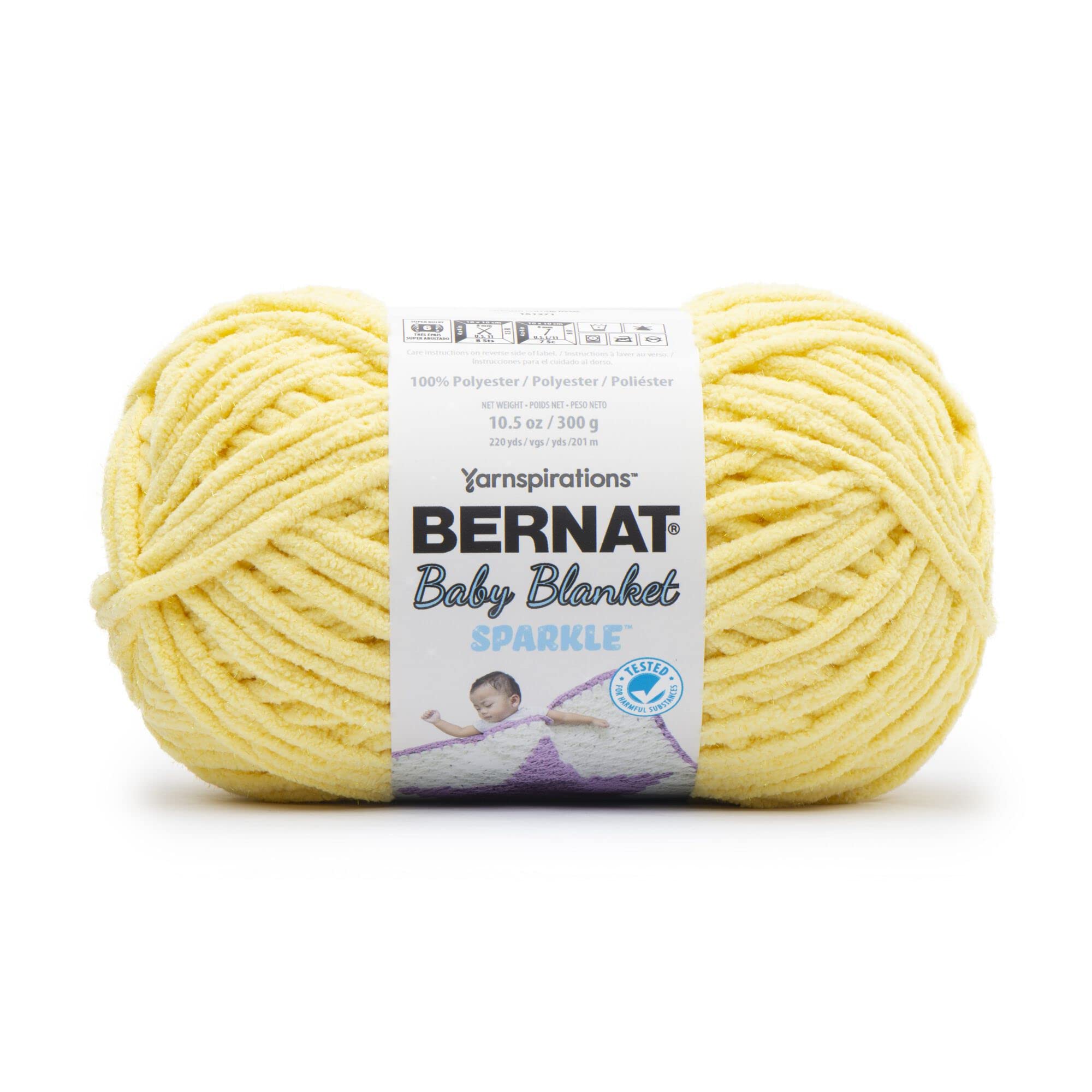 BERNAT Baby Blanket Sparkle 300g - Sunshine Sparkle