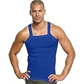 John Son Super Heavy Weight Square Cut Tank Top - 2 Pack (3XL, Royal Blue)