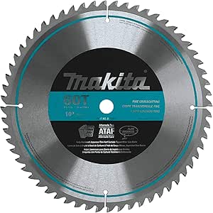 Makita A-93675 10-Inch 60 Tooth Micro Polished Mitersaw Blade, Silver