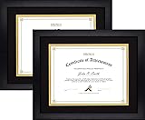 Golden State Art, 11x14 Diploma Frame for 8.5x11