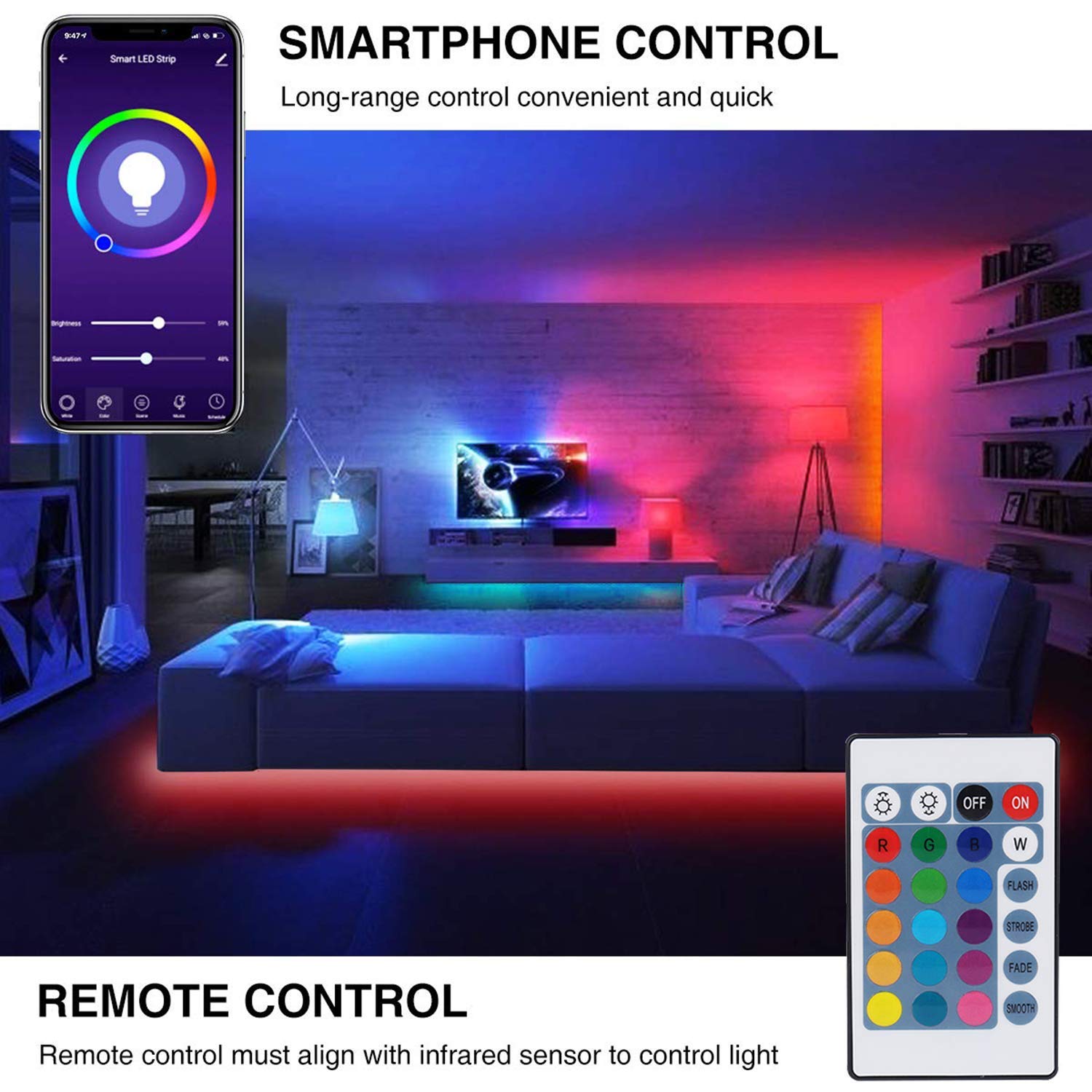 smart light strips google home