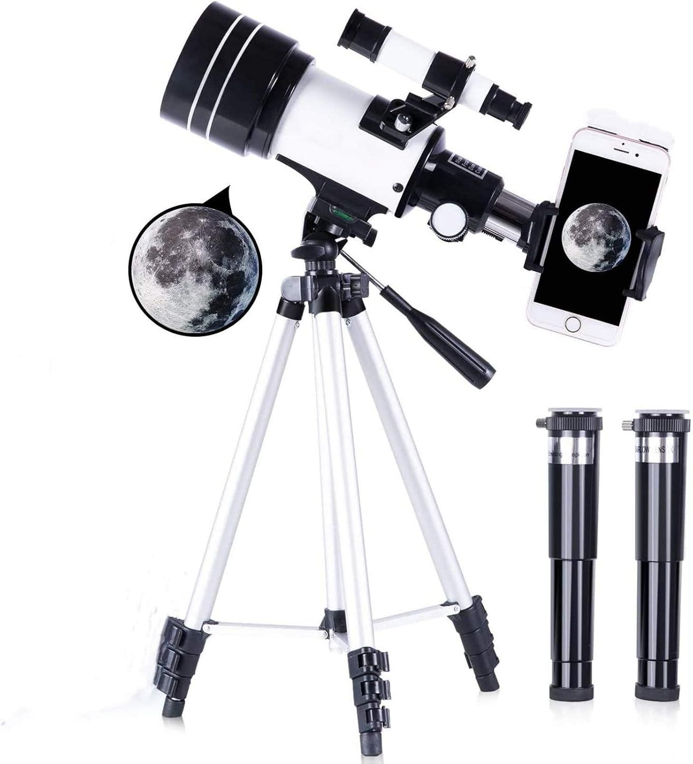 70mm Astronomical Telescope F30070 150X Zoom HD Monocular with Tripod w