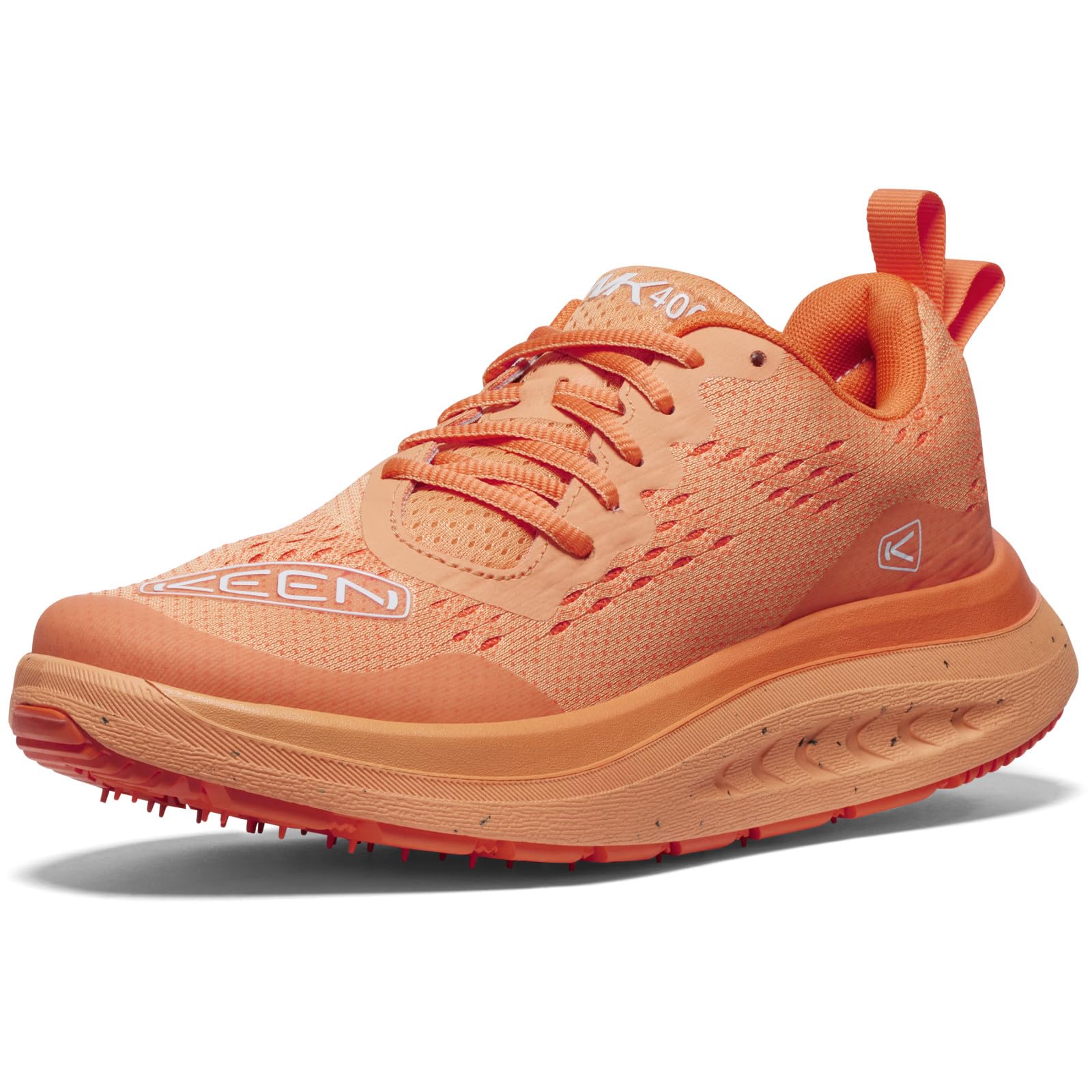 KEEN Women’s WK400 Performance Breathable Walking Shoes, Tangerine, 5