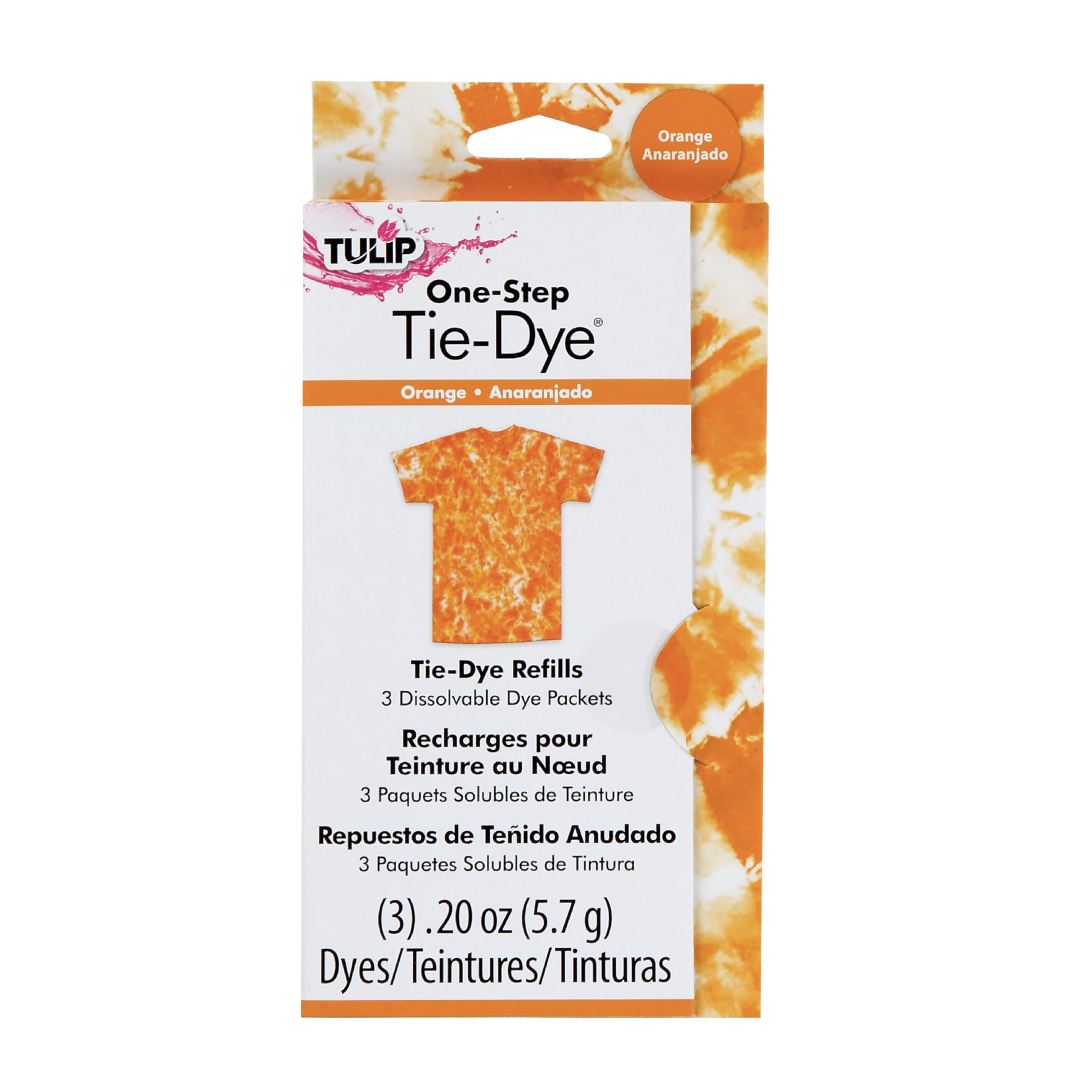 Tulip One-Step Tie-Dye Kit 1 Color Refill Orange, Size, 29037