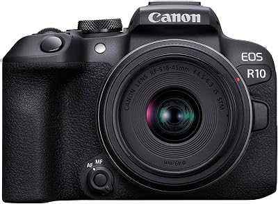 Canon EOS R10 + RF-S 18-45mm IS STM Lens Compact Mirrorless Camera 24.2 MP 4K