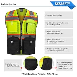 SKSAFETY 10 Pockets Professional level Safety
