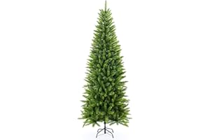 Artificial Christmas Tree,Classic Pine Fir Pencil Tree 5/6/7 FT