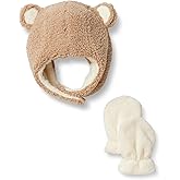 Amazon Essentials x Sofia Grainge Unisex Babies' Hat and Mittens Set