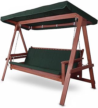 Hecht Hollywoodschaukel Bahara Lux Garten Schaukel Meranti Holz 4 Sitzer Ca 235 X 120 X 178 Cm Bxtxh Amazon De Baumarkt