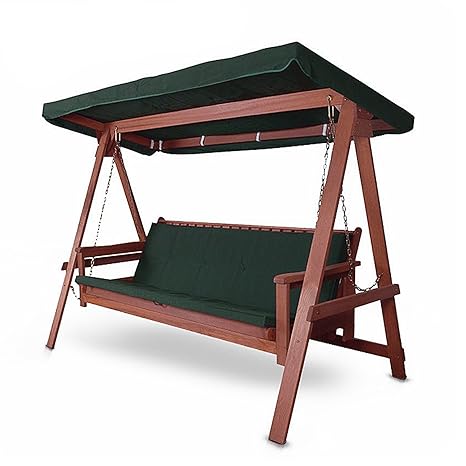 Hecht Hollywoodschaukel Bahara Lux Garten-Schaukel Meranti-Holz 4-sitzer (ca. 235 x 120 x 178 cm (BxTxH))