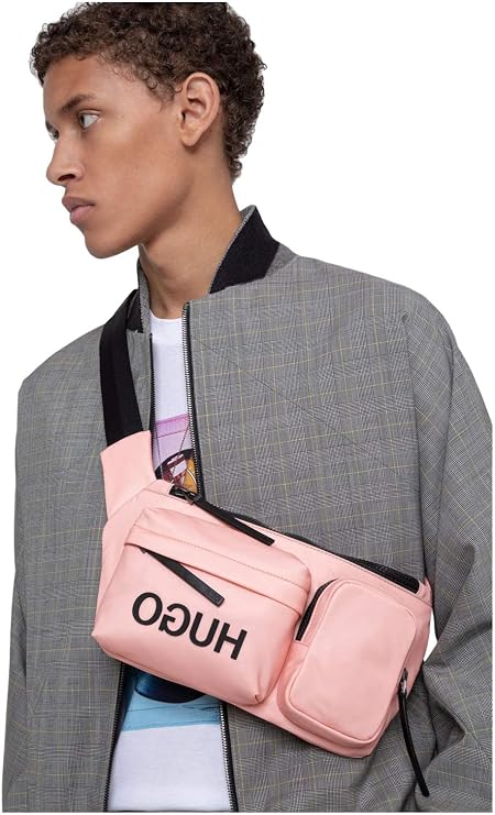 pink hugo boss sliders