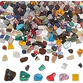 DICOSMETIC 450Pcs Chip Stone Beads Bulk 5-8mm Irregular Gemstone Crystal Rock Bead DIY Loose Bead for Bracelet Necklace Earrings Jewelry Making Crafting Supplies