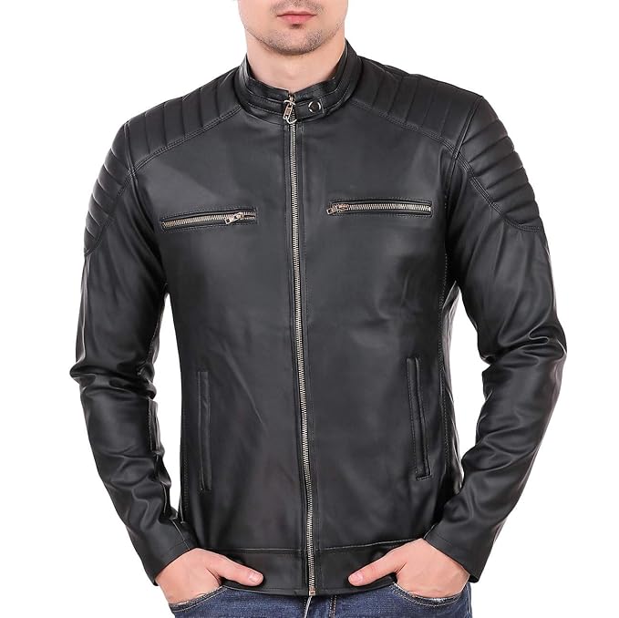 Buy Leather Retail Men's Printed Regular Jacket at Amazon.in