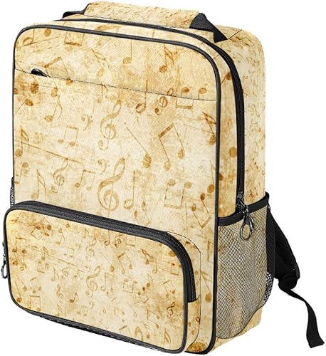 Amazon Co Jp Carrozza リュックサック 学生 大容量 リュック レディース 音符 音楽 マザーズバッグ デイバッグ メンズ かわいい おしゃれ シューズ バッグ