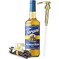 Torani Sugar Free Vanilla Bean Syrup with Little Squirt Syrup Pump, 750ml 25.4 Ounces