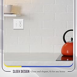ENERLITES Combination Toggle Light Switch/Duplex