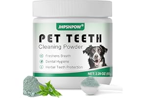 Dog Teeth Cleaning Powder, Cat Bright Dental Powders For Stomach Mouth Gum Health, Plaque Off Powder For Puppy Of All Age, Or