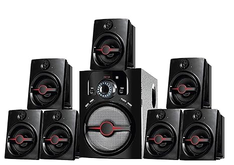 IKALL IK-4444 7.1 Bluetooth Multimedia Home Theater with FM/Pen Drive/Aux Support (Black)