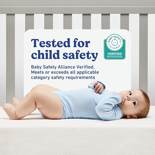 GRACO PREMIUM CRIB & TODDLER MATTRESS – GREENGUARD GOLD CERTIFIED, MACHINE WASHABLE OEKO-TEX STANDARD 100 CERTIFIED COVER WITH WATERPROOF SURFACE, FITS ANY STANDARD FULL SIZE BABY CRIB & TODDLER BED