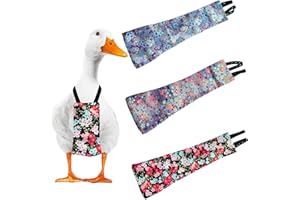 UKJENT Chicken Diapers for Hens - 3 Pack Pet Duck Diapers Adjustable with Bow Tie, Reusable & Washable Pet Diaper for Hen Rooster(M)