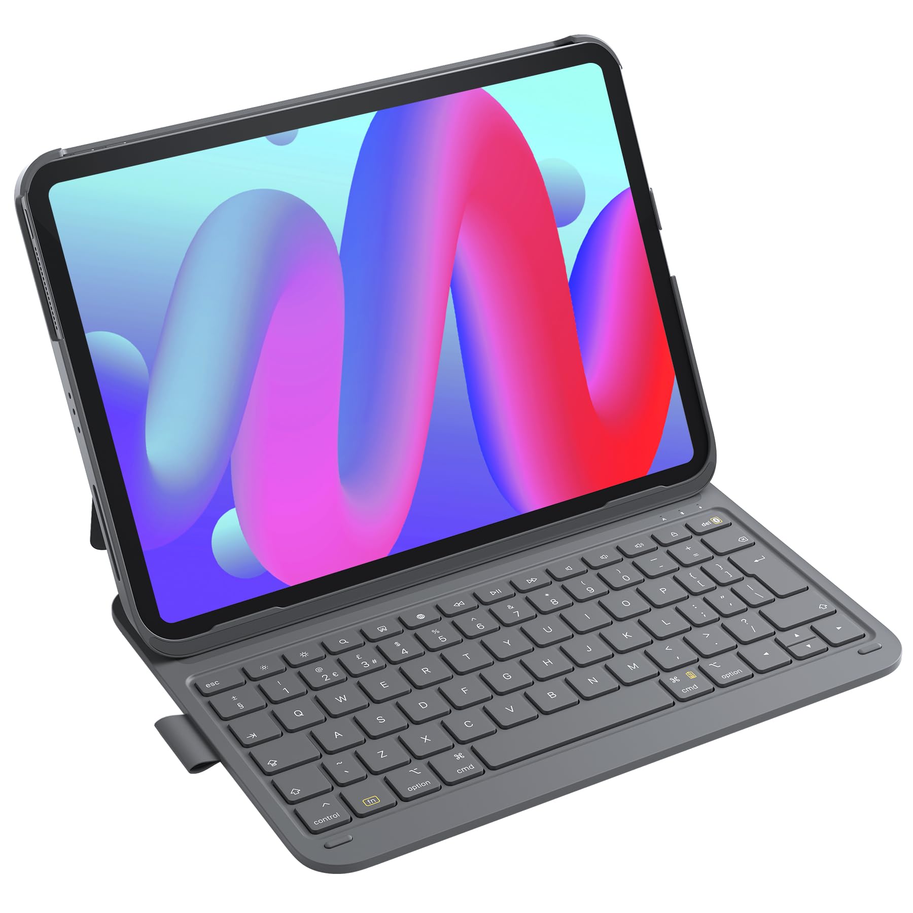 Inateck Keyboard Case for iPad 10th Gen/A16 11th Gen 2025, Ultralight Case with Keyboard for iPad Air M4 2026/M3/M2 11 inch, Air 5/4 10.9 inch, Pro 11" 4/3/2/1, with Pen Holder, AirTap BK2007 Grey