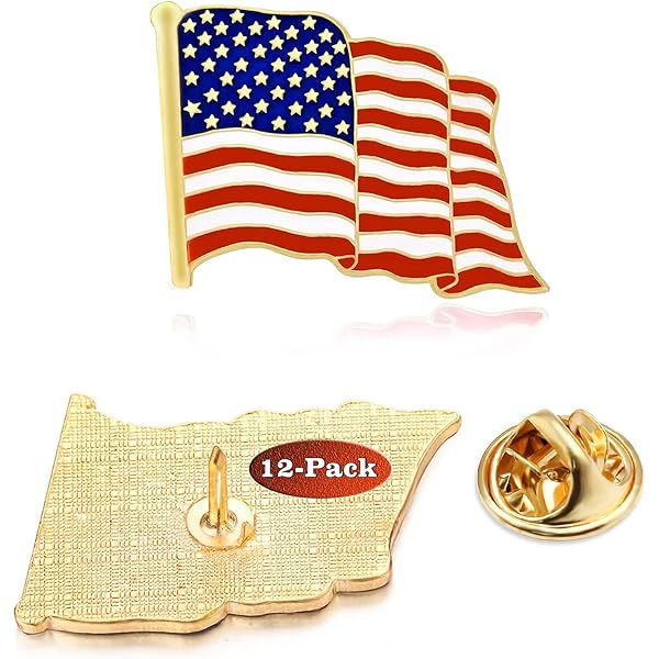 USA Afghanistan Friendship Flag Enamel Lapel Pin – Hat/Cap/Motorcycle – Trade Winds