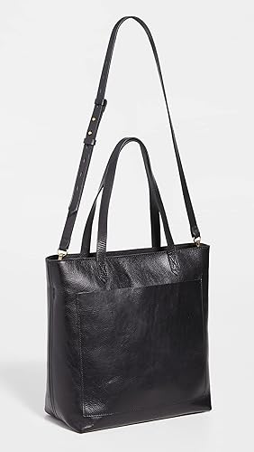 Madewell Women's The Zip-Top Medium Transport Tote, True Black