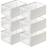 Linen Closet Organizers and Storage, 6 Pack Closet Storage Bins Linen Closet Baskets for Closet Organization Foldable Closet 