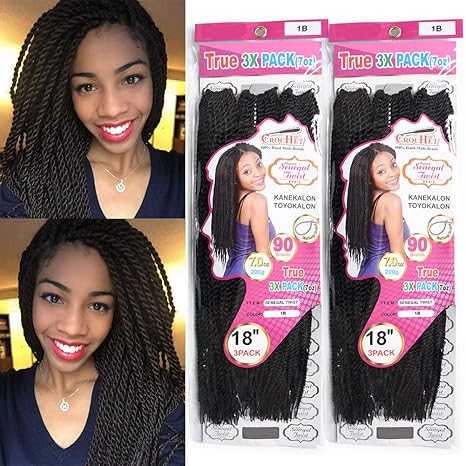 Buy Aigemei 2pack Senegalese Twist Crochet Hair Braids Twist