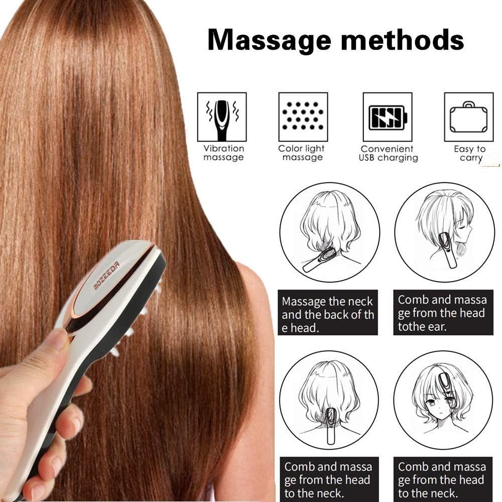 Phototherapy Scalp Massager Comb for Hair Growth Phototherapy Hair Regrowth Brush,Anti Hair Loss Head Care Electric Massage Comb Brush with USB Rechargeable - Image 5