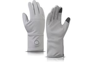 CUEHEAT Heated Glove Liners, Flexible Ultrathin, Touchscreen, 7.4V Rechargeable Battery Electric Heating Thin Gloves