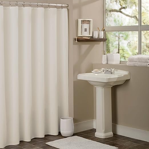 Amazon Com Anti Mildew Shower Curtain Liner With Chrome Roller