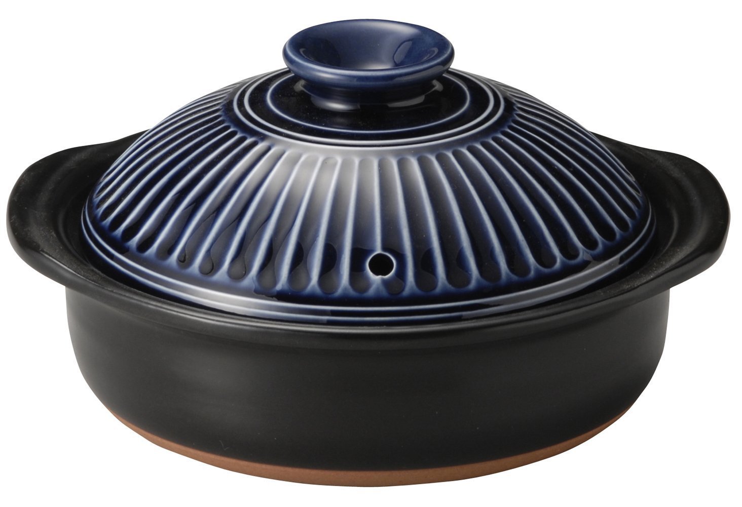 Photo 1 of Ginpo Pottery Chrysanthemum Flower Earthenware Banko Ware (No. 6 / Lapis/Single Person/Single Pot) "Next Generation Earthenpot to Decorate Your Table" Stylish, Direct Fire