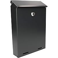 KOTARBAU® Brievenbus 260x180x55mm antraciet formaat C-5 voor kranten vliegbladen