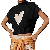 Monkay Women's Sleeveless Sweater Vest Summer Crew Neck Ribbed Knit Lightweight Pullover Casual Loose Fit Tank Tops