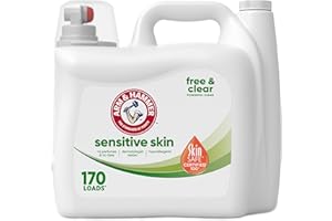 ARM & HAMMER Sensitive Skin Free Clear, 170 Loads Liquid Laundry Detergent, 170 Fl oz