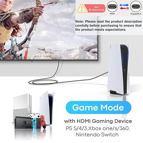 Playstation Hdmi To Displayport Ps5 TECHTOBOX HDMI To