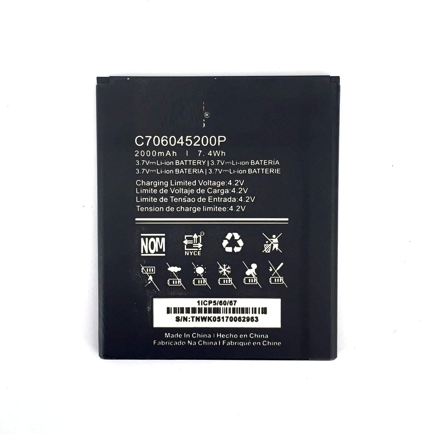 for BLU Dash X D010L Replacement Battery C706045200P