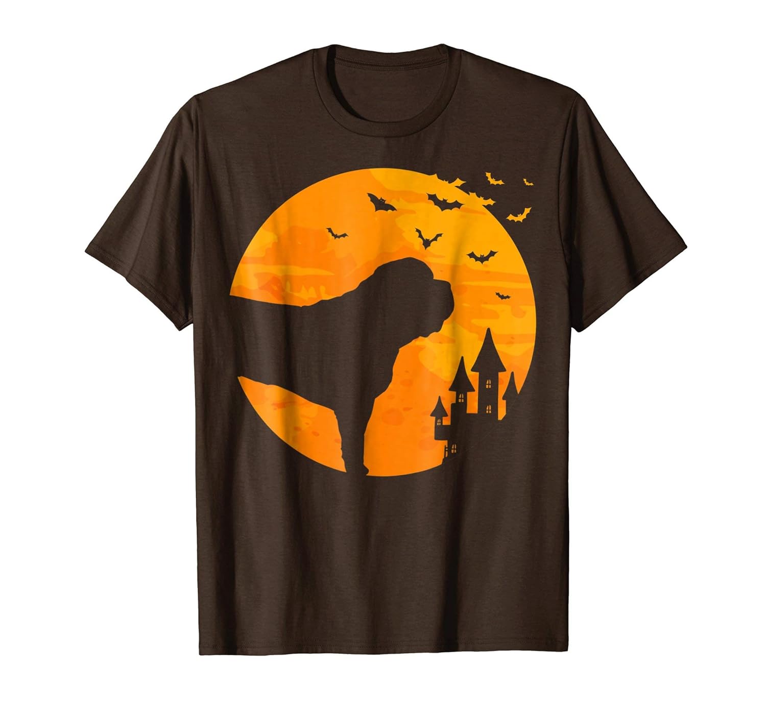 Mastiff Tee Scary Halloween T Shirt-Rose