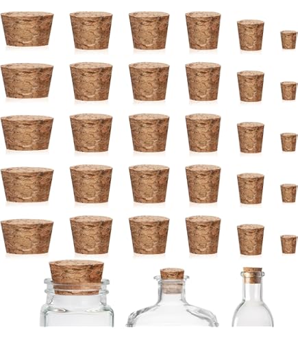 thumbnail image 2 of 30 PCS Wine Bottle Corks, Tapered Cork Stoppers Leakproof, Natural Soft 2 of 12