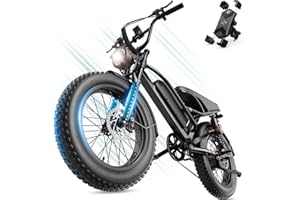 SYFTLLSJY 2000W Peak 20" Off Road Electric Bike for Adults,80+Miles LongRanger,32+MPH Electric Dirt E Bike Bicycles, Fat Tire All Terrain E-Bike,48V Electric Motorcycle for Road Sand Mountain