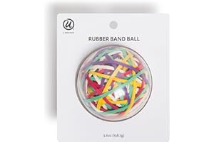 U Brands Ball Of Rubber Bands, Assorted Colors